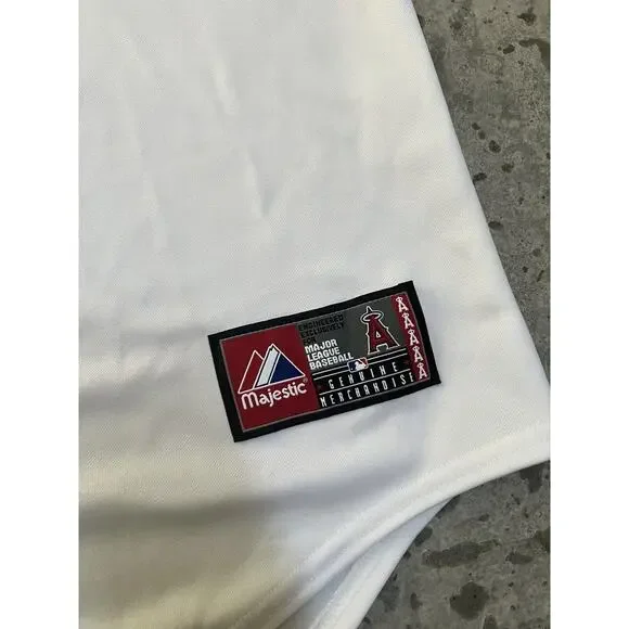 Authentic Majestic MLB Anaheim Angels Albert Pujols Baseball Jersey Size Men XL‎ - Picture 7 of 8